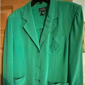 Ralph Lauren silk blazer size 14